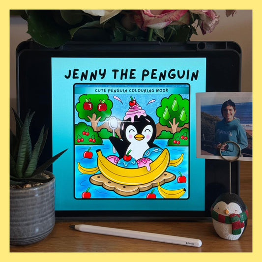 JENNY THE PENGUIN COLOURING BOOK - DIGITAL DOWNLOAD