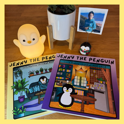JENNY THE PENGUIN HUGE BUNDLE COMPLETE SET ALL BOOKS AND POSTCARDS