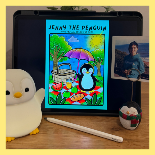 JENNY THE PENGUIN COLOURING BOOK - DIGITAL DOWNLOAD VOL 4