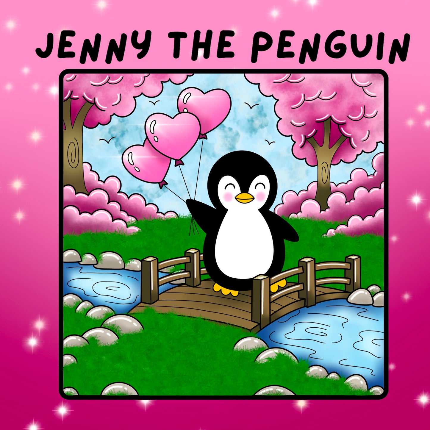 ** PRE-ORDER ** NEW ** JENNY THE PENGUIN COLOURING BOOK - LOVE & CUTENESS